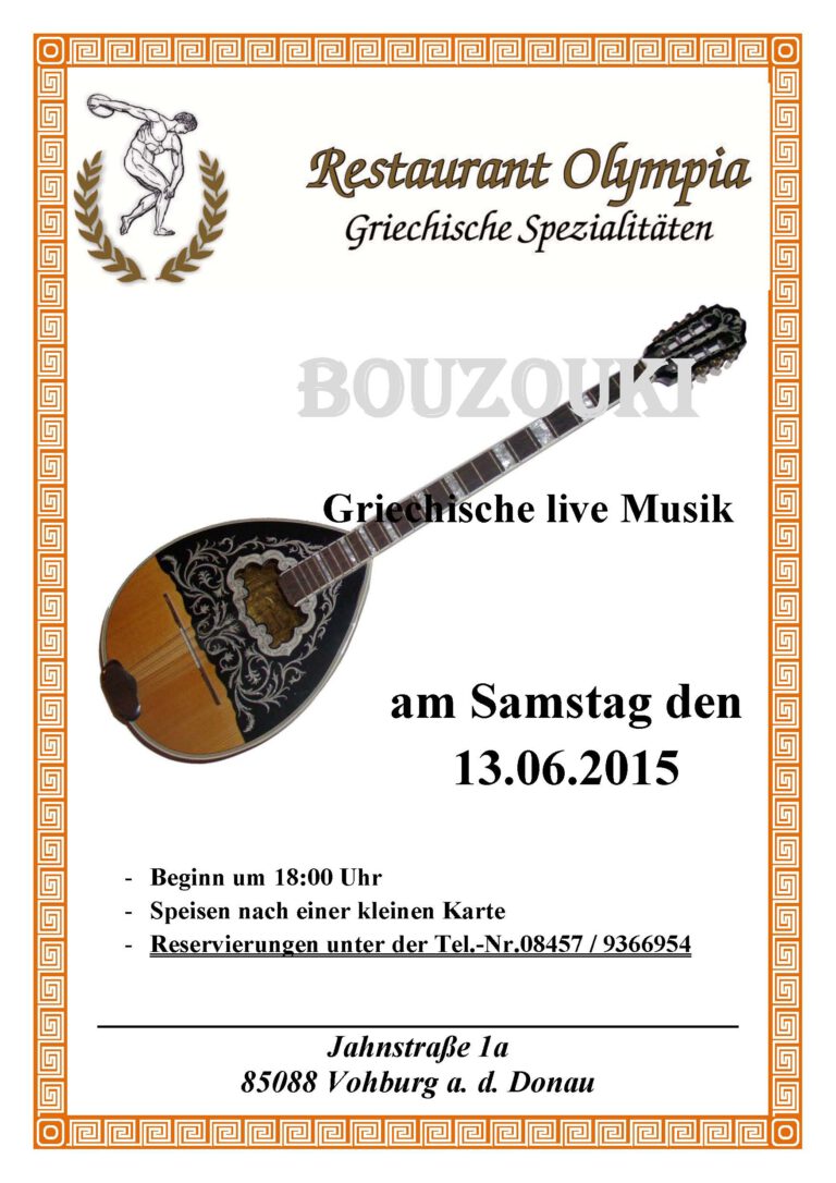 BOUZOUKI – Griechischer Abend