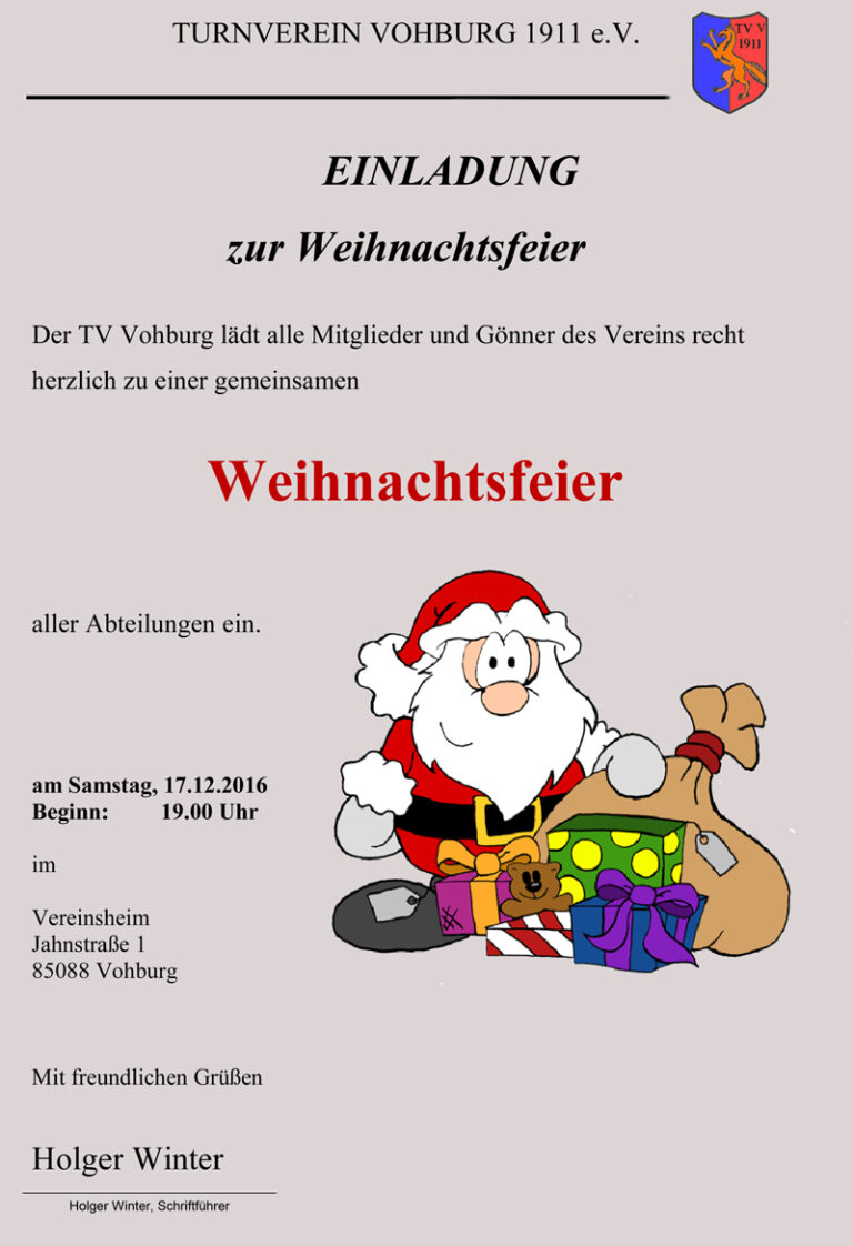 TV Weihnachtsfeier 2016