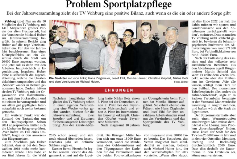 Problem Sportplatzpflege