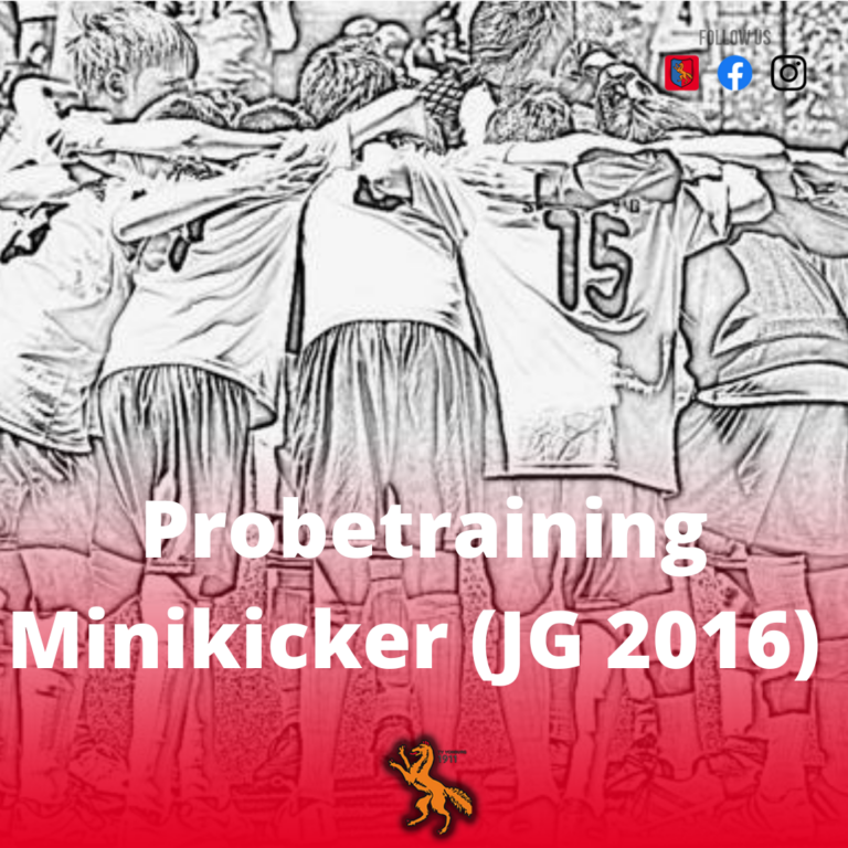 Minikicker (Jahrgang 2018) jetzt anmelden