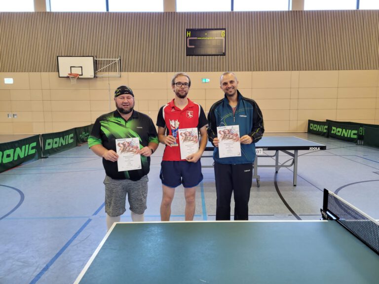 Vohburger Erfolge bei Tischtennis-Bezirkseinzelmeisterschaft
