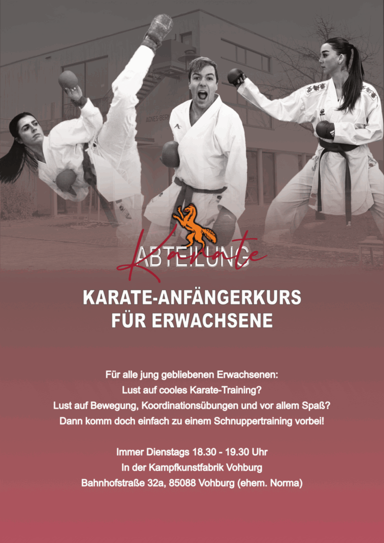 NEUER KARATE-ANFÄNGERKURS FÜR ERWACHSENE